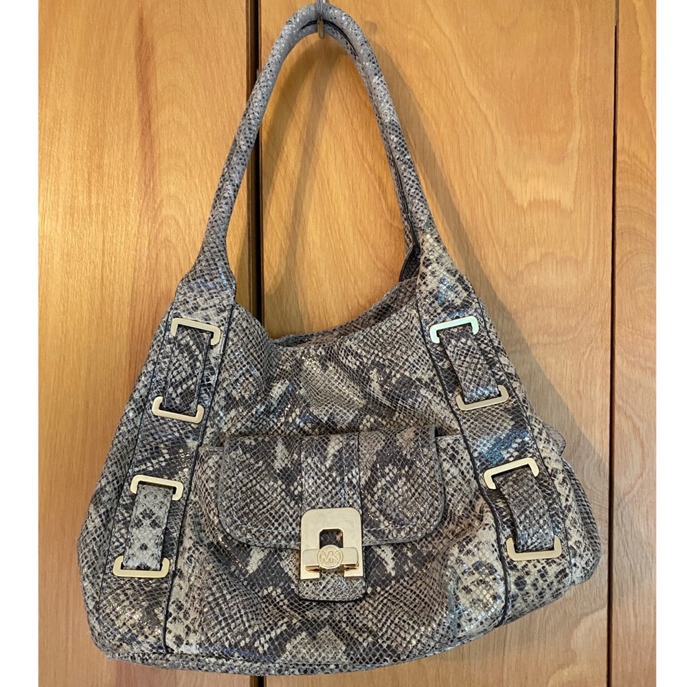 Michael Kors snake print purse - Picture 1 of 5